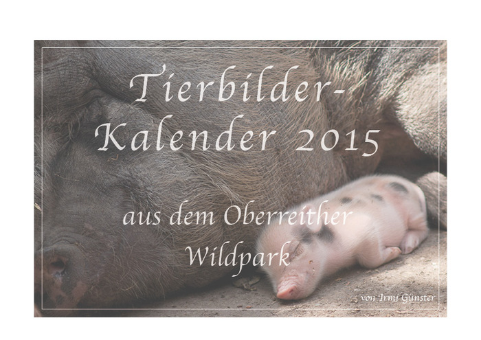 Tierbilder-Kalender 2015 - Titel